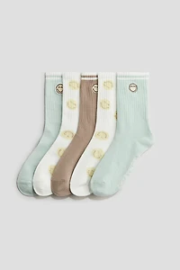 5-pack Motif-Detail Socks