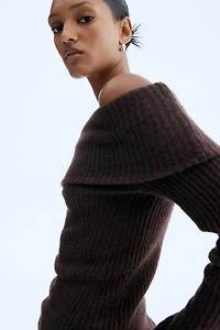 Rib-Knit Off-the-Shoulder Top