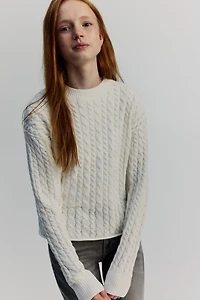 Cable-Knit Sweater