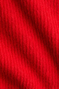 Haut péplum en tricot côtelé