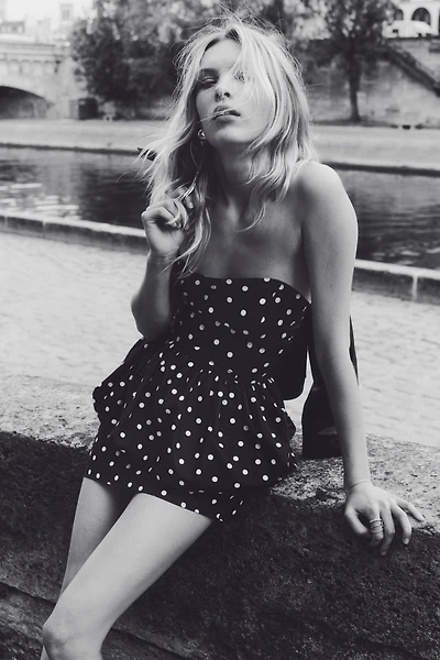 Peplum Bandeau Dress