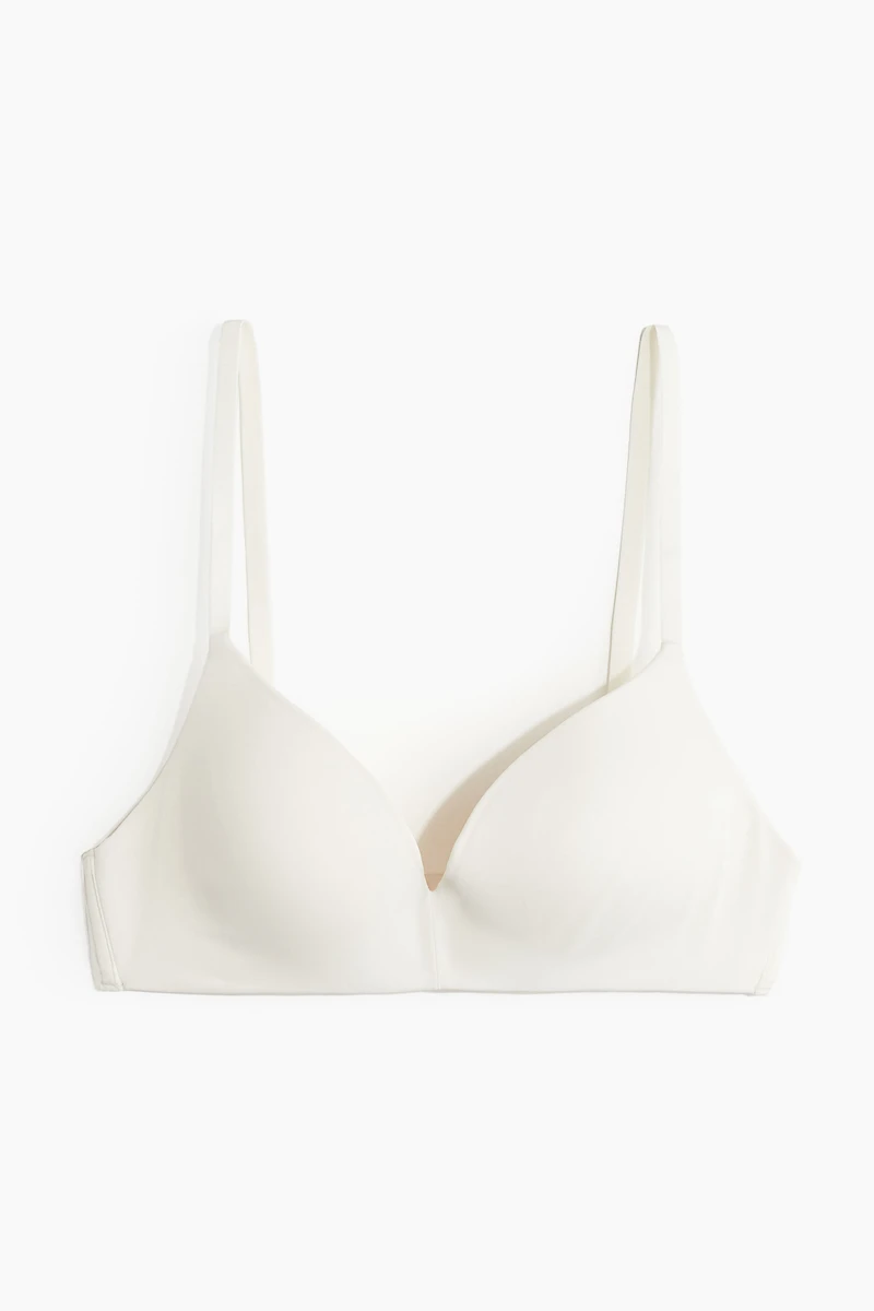 Padded Soft-Cup Microfiber Bra