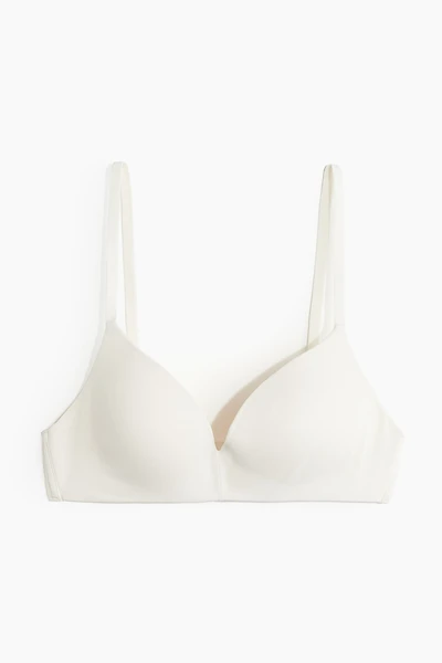 Padded Soft-Cup Microfiber Bra