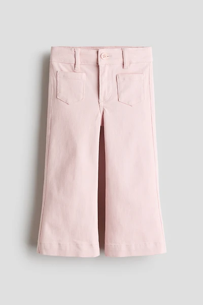 Flared Twill Pants