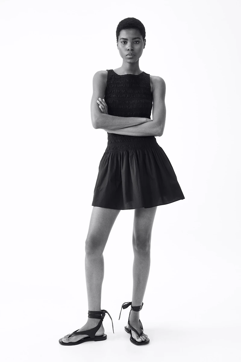 Smocked Cotton Dress