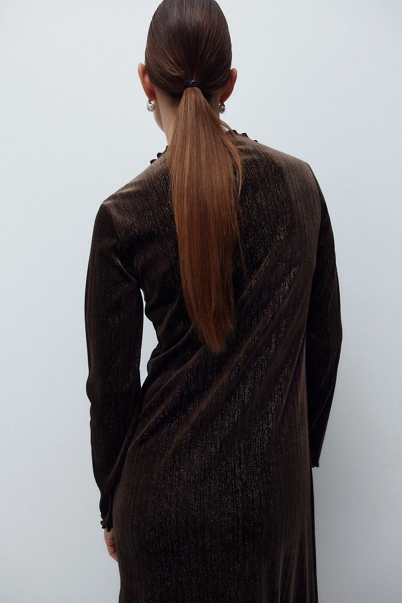 MAMA Glittery velour dress