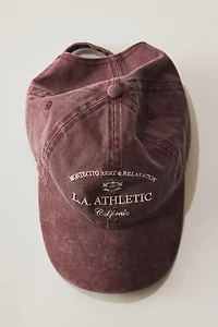 Embroidered-motif Twill Cap