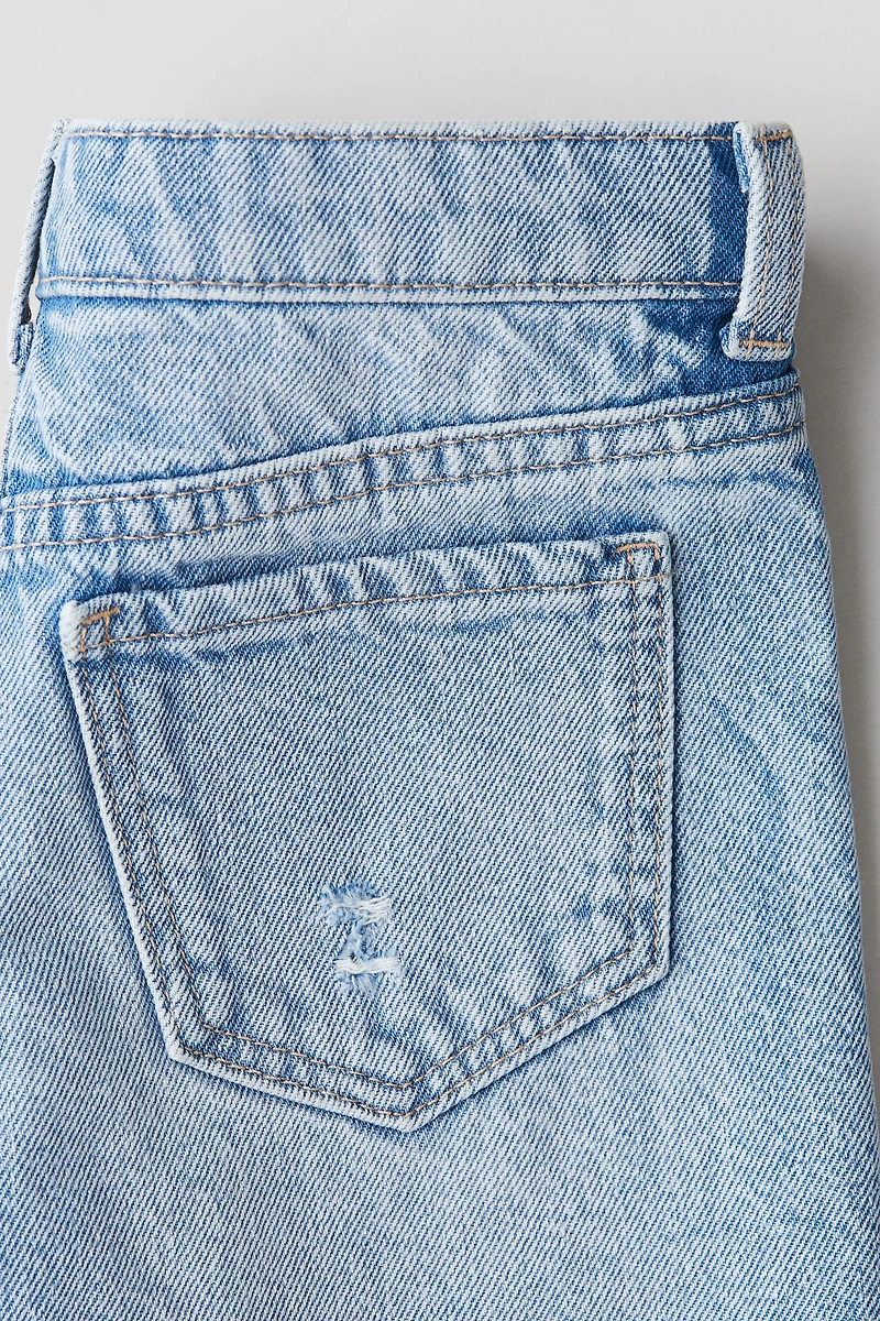 Frayed Denim Shorts