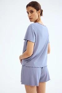 MAMA Ribbed Pajamas