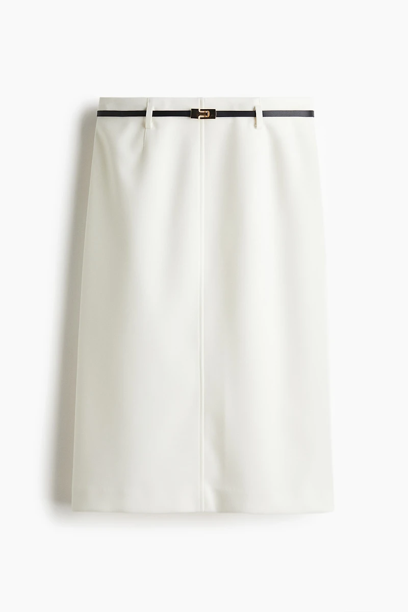 Pencil Skirt with Belt