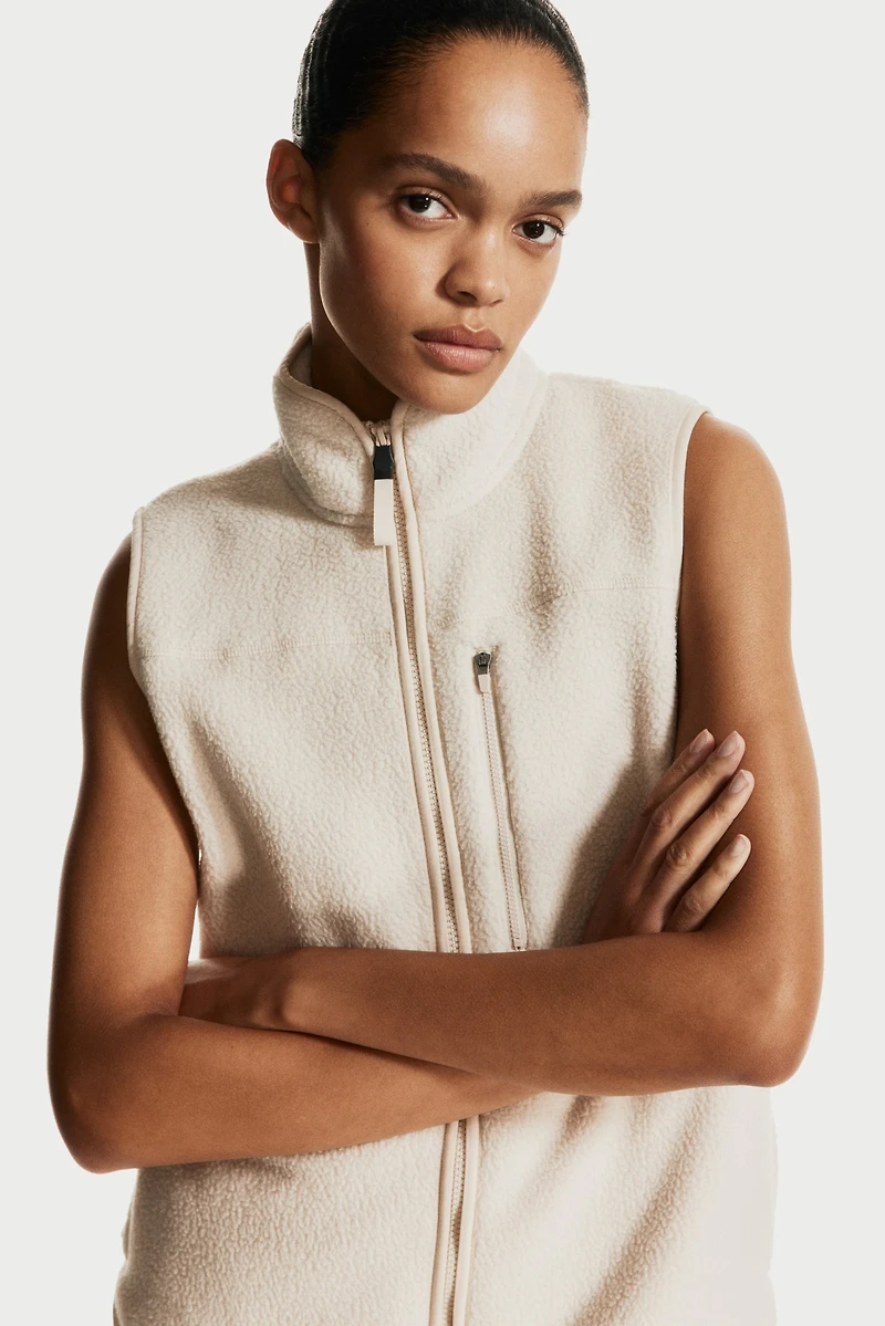 Veste de sport sans manches en polar