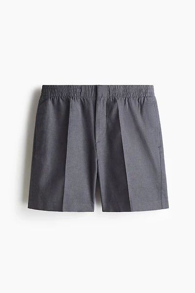 Regular-Fit Linen-Blend Shorts