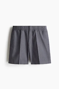 Regular-Fit Linen-Blend Shorts