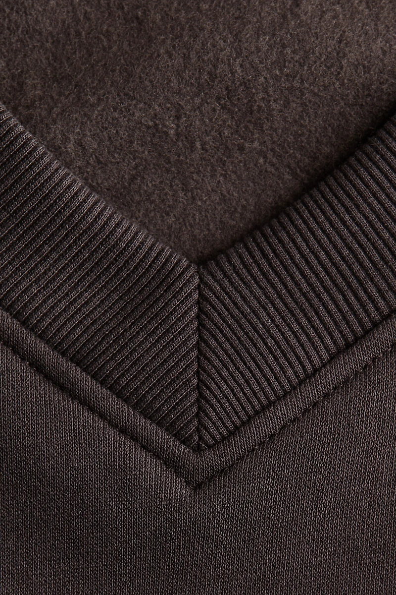 Oversized V-Neck Sweatshirt