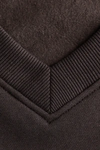 Oversized V-Neck Sweatshirt