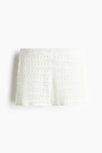 Pointelle-Knit Shorts