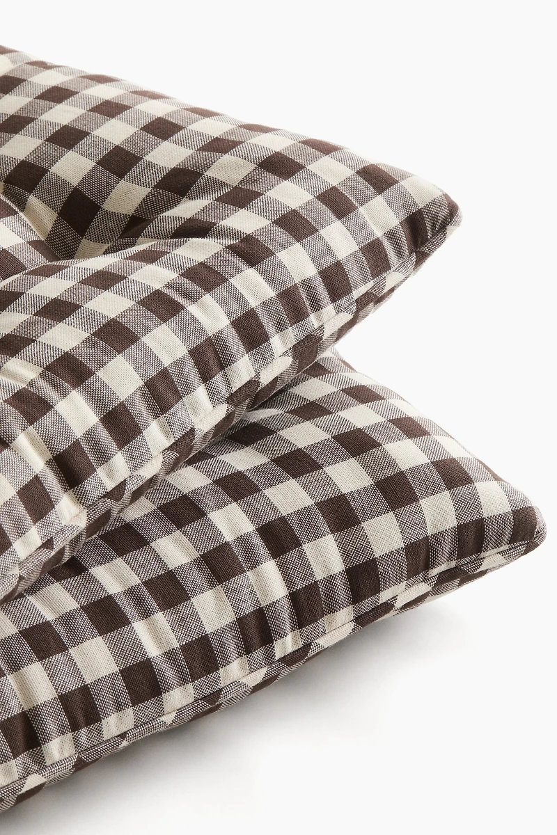 Lot de 2 coussins d'assise en coton