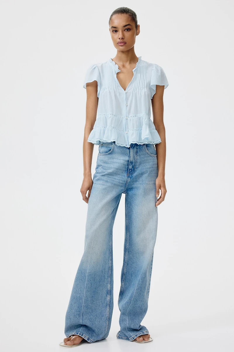 Puff-Sleeved Blouse