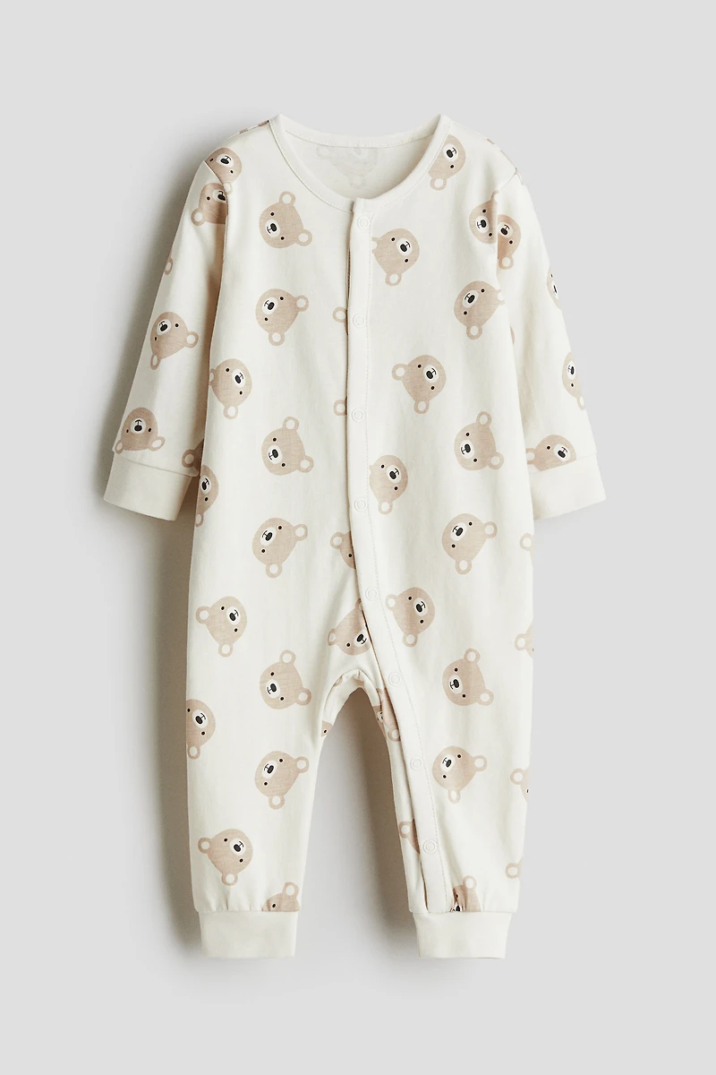 Patterned Pajama Jumpsuit