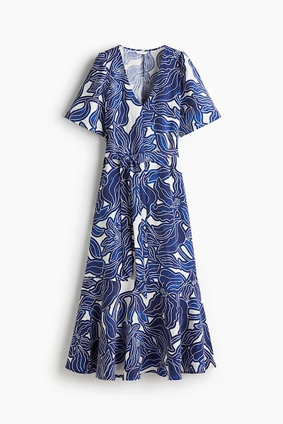 Patterned Twill Dress