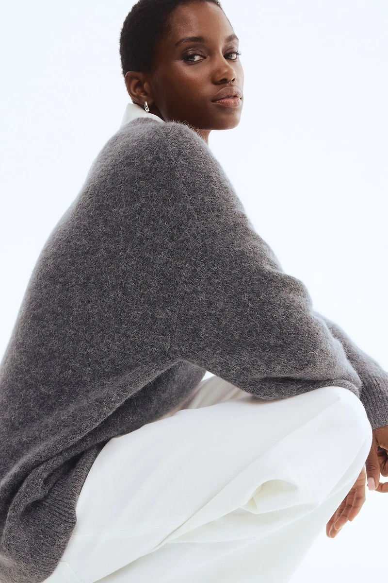 Oversized Alpaca-Blend Sweater