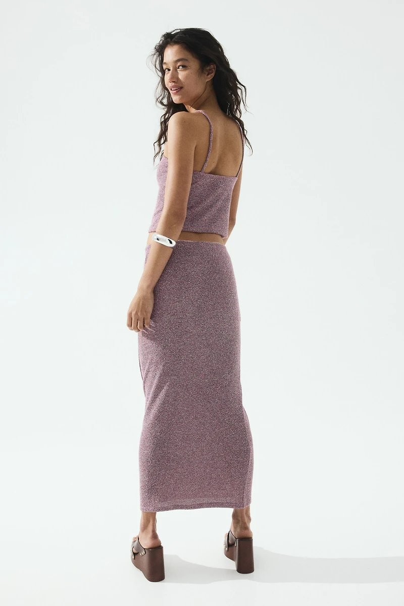 Knit Ruched-Detail Skirt