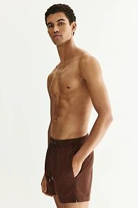 Seersucker swim shorts