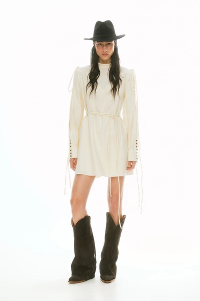 Robe en lin mélangé