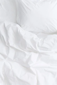 Housse de couette lit simple en percale coton