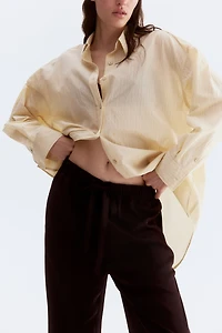 Drawstring Twill Pants