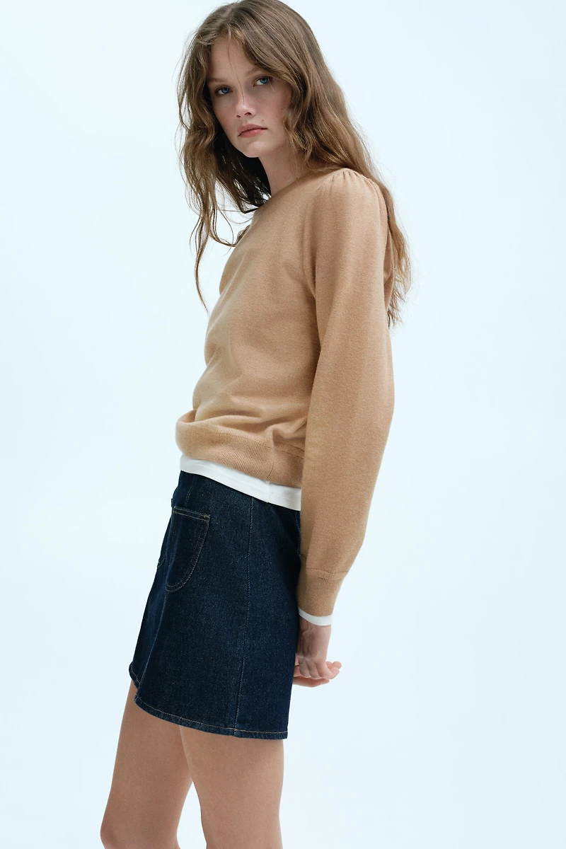 Puff-Sleeved Sweater