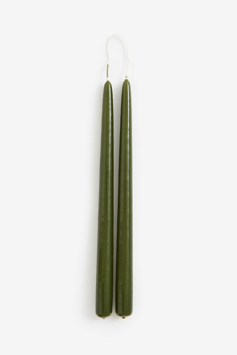 2-pack Glossy Taper Candles
