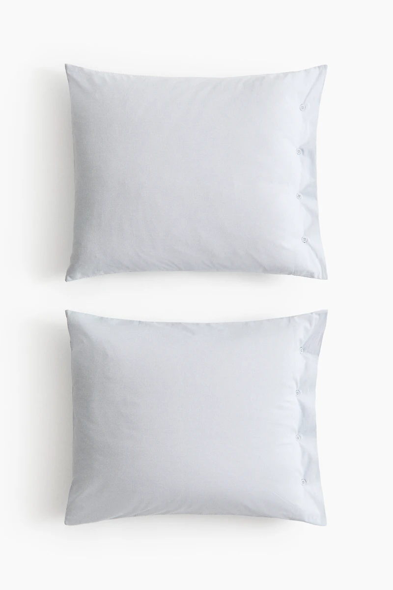 Lot de 2 taies d'oreiller en tissu Oxford