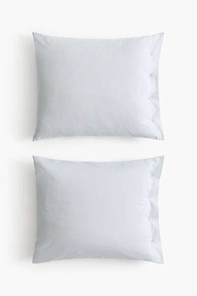 Lot de 2 taies d'oreiller en tissu Oxford