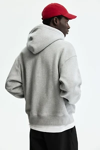 Oversized Printed Hooded Jacket