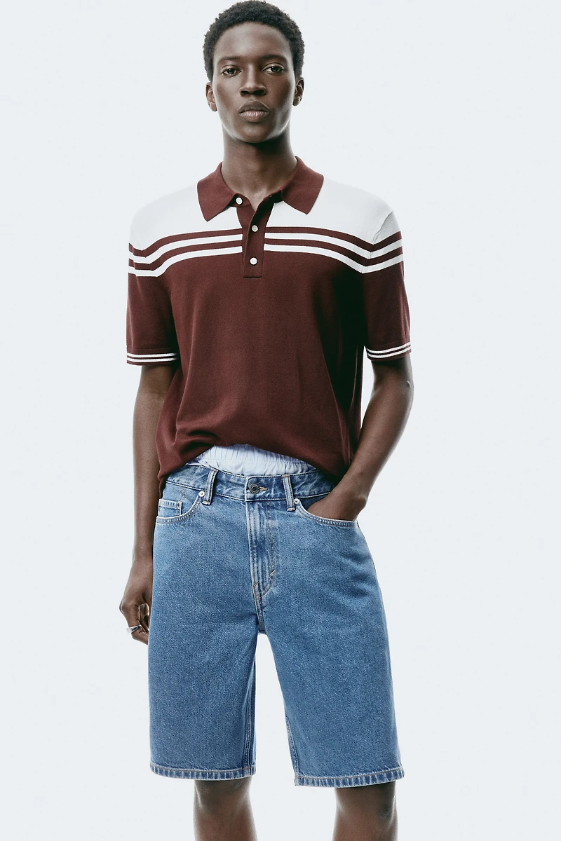 Short décontracté en denim