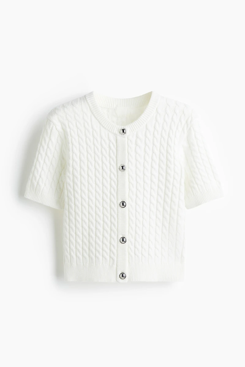 Cable-Knit Cardigan