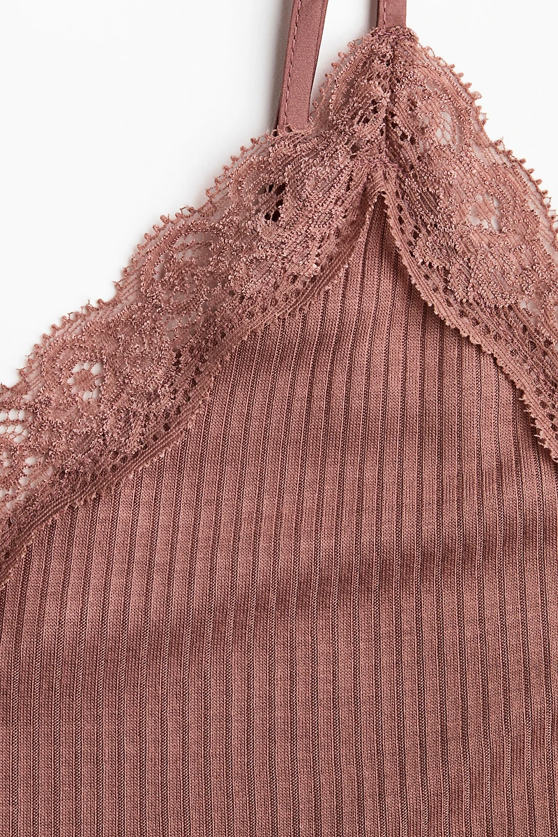 Lace-Trimmed Camisole Top
