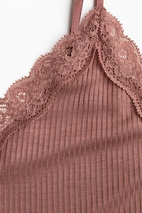 Lace-Trimmed Camisole Top