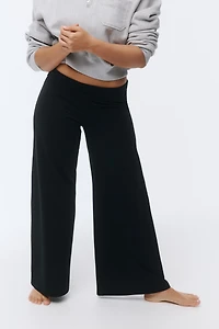 Flared Jersey Pants