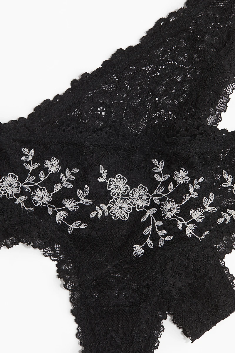 2-Pack Lace Brazilian Briefs