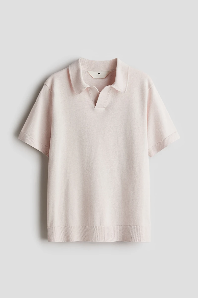 Fine-knit Polo Shirt