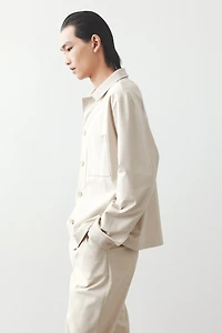 Regular-Fit Twill Overshirt