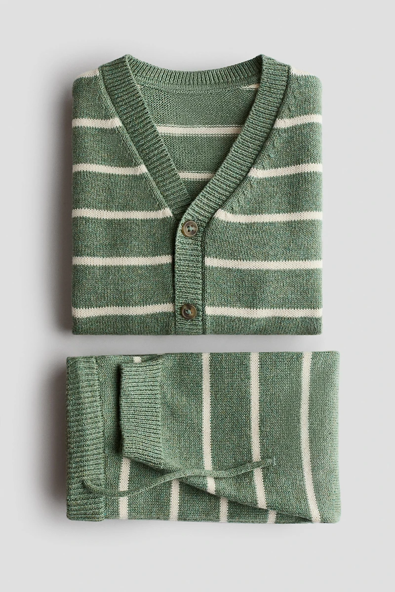 Ensemble 2 pièces en tricot fin de coton