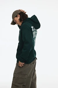 Loose Fit Printed Hoodie