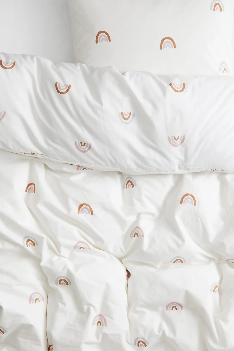 Patterned Twin Duvet Cover Set