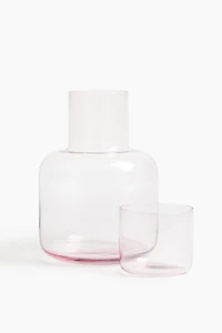 Bedside Water Carafe with Tumbler