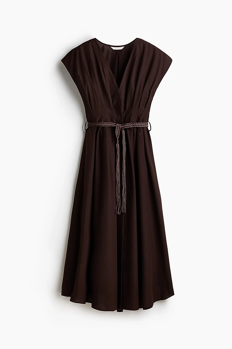 Cotton Dress with Belt