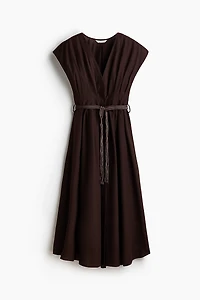 Cotton Dress with Belt