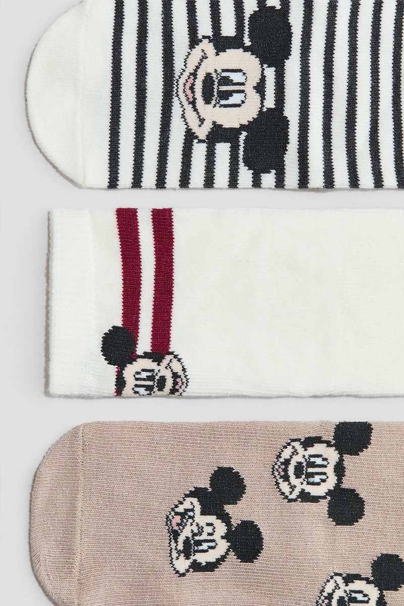 Lot de 3 paires chaussettes en tricot jacquard